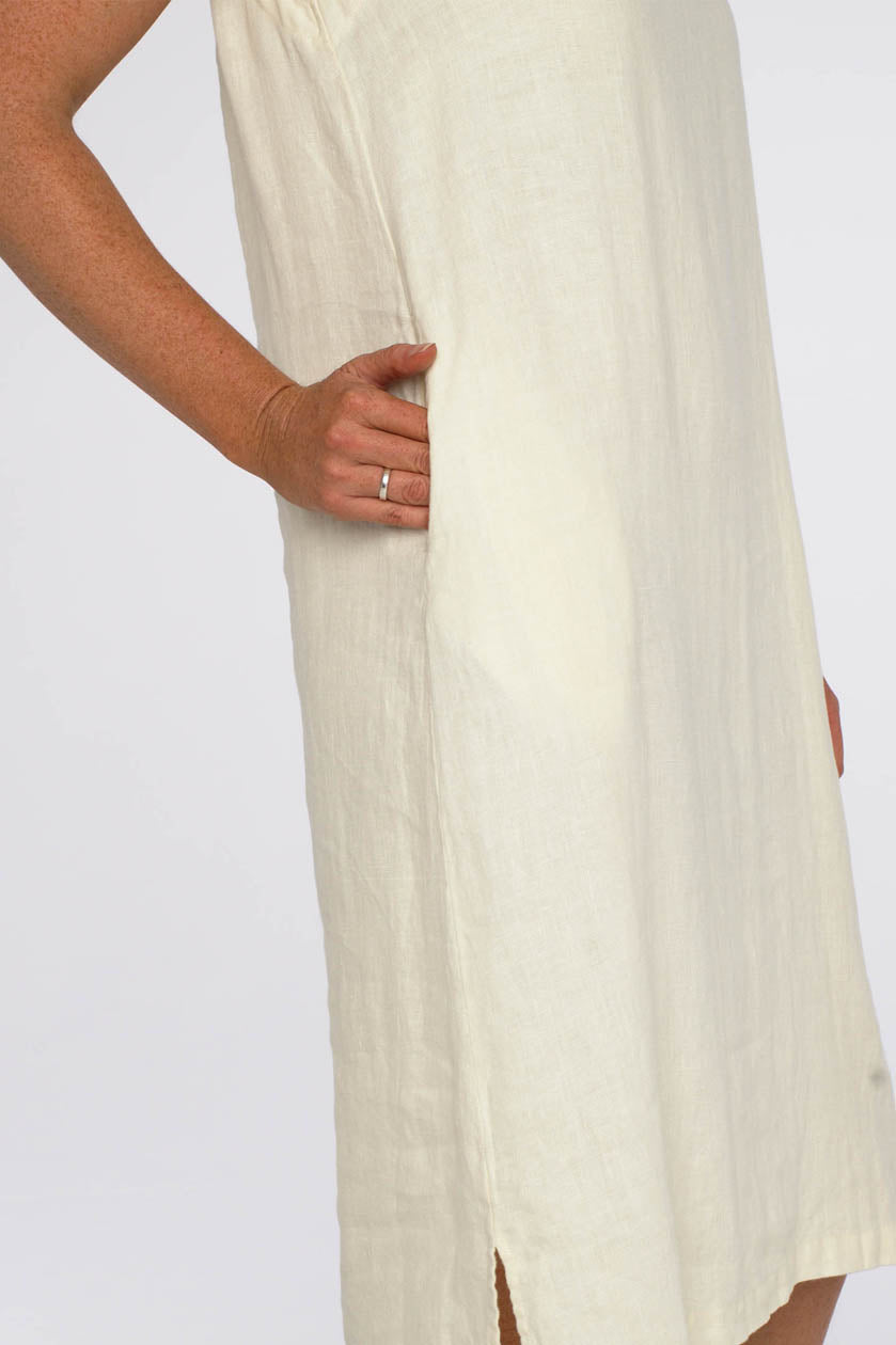 Luxe Linen Dress- Sleeveless with Pockets